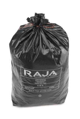 Sac poubelle pour déchets lourds, 110 l, noir