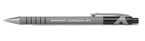 PAPERMATE Stylo à bille Flexigrip Ultra, couleur de police noir, tige gris