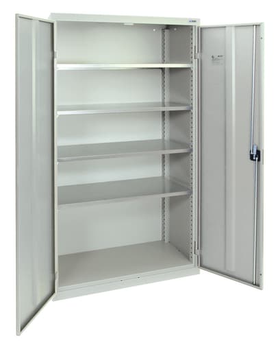 stumpf Armoire à portes battantes avec tablettes galvanisées, largeur 1000 mm