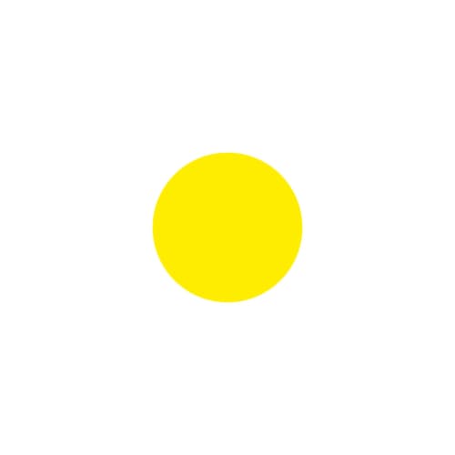EICHNER Symbole à coller, cercle, jaune