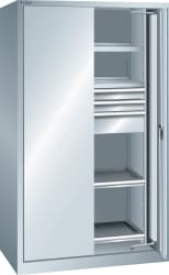 LISTA Armoire à portes rétractables pour charges lourdes, largeur 1146 mm