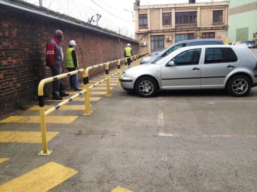 Arceau de protection avec barre à hauteur de genou, hauteur 1000 mm