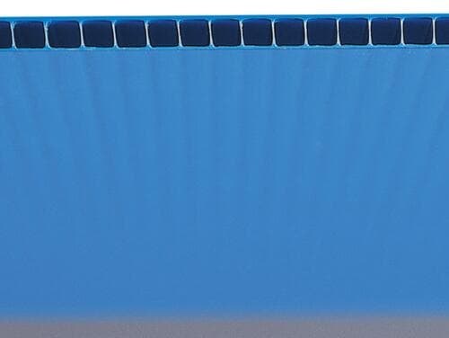 bac à bec pliable, bleu, profondeur 380 mm, polypropylène