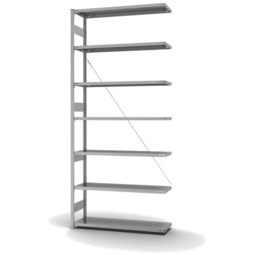 hofe Panneau d'extension pour le rayonnage sans vis, hauteur x largeur x profondeur 3000 x 1310 x 435 mm, 7 tablettes