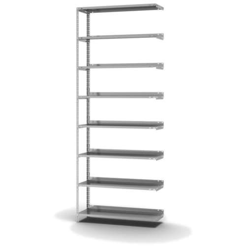 hofe Porte-fichiers à visser Champ de saisie à utiliser des deux côtés, 8 tablettes, avec revêtement en zinc anti-corrosion