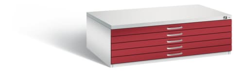C+P Armoire de rangement à plat, hauteur x largeur x profondeur 420 x 1350 x 960 mm
