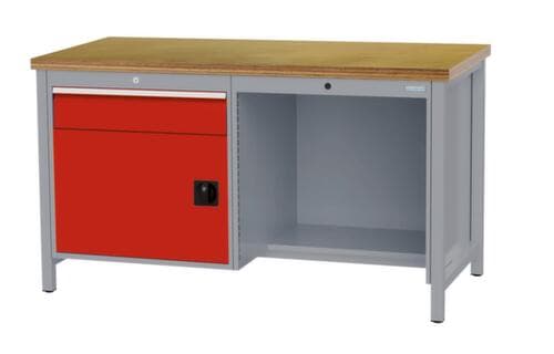 Bedrunka + Hirth Établi, 1 tiroir, 1 armoire, 1/2 tablette