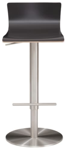 Mayer Sitzmöbel tabouret de bar myHENRI avec dossier bas, assise anthracite