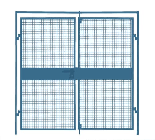 Porte à double battant pour parois de séparation, largeur 2000 mm