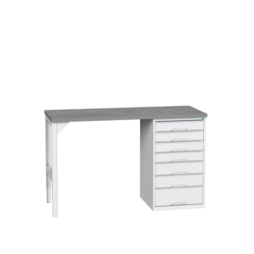 bott Établi verso, 7 tiroirs, RAL7035 gris clair/RAL7035 gris clair