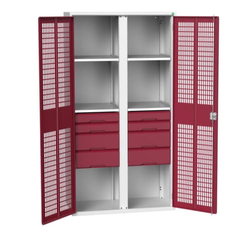 bott armoire à portes battantes verso avec fentes d’aération, largeur 1050 mm