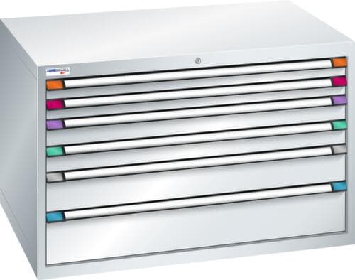 Thurmetall Armoire à tiroirs de largeur 1205 mm, 6 tiroir(s)