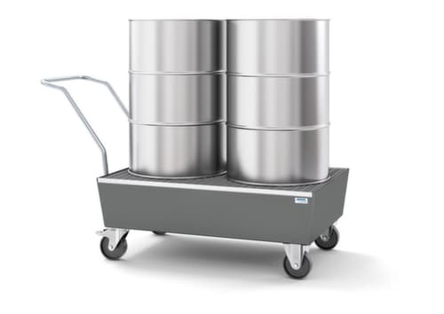 Bac de rétention mobile pro-line pour fûts de 200 litres