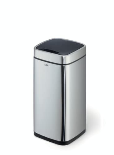 Durable Poubelle à capteur NO TOUCH en acier inoxydable, 21 l, argent métallique