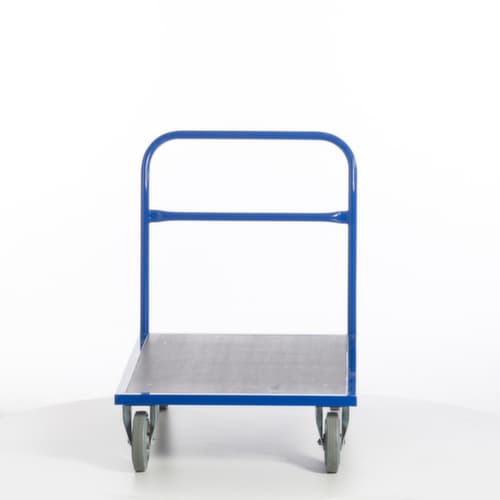 Rollcart Chariot à barre de poussée avec zone de chargement antidérapante, force 1200 kg, plateau longueur x largeur 1200 x 800 mm