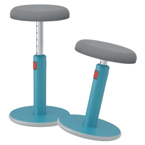 Leitz tabouret assis-debout Ergo Cosy Aktiv, assise gris, partie inférieure du pied antidérapante