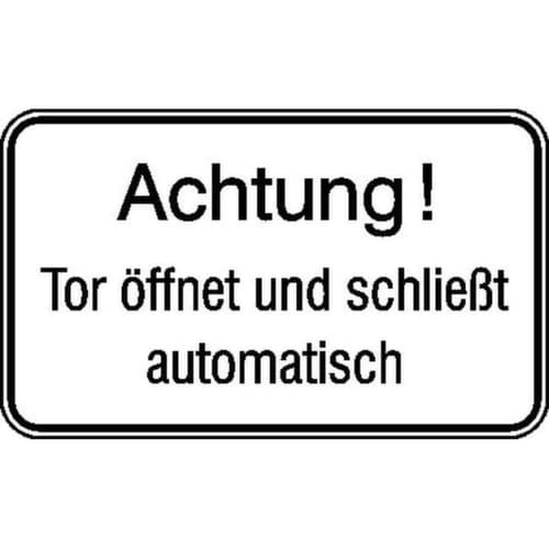 Attention ! Porte automatique