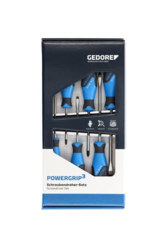 GEDORE 2150-2160 PH-06 Jeu de tournevis 3K 6 pièces IS 4-8 PH 1-2