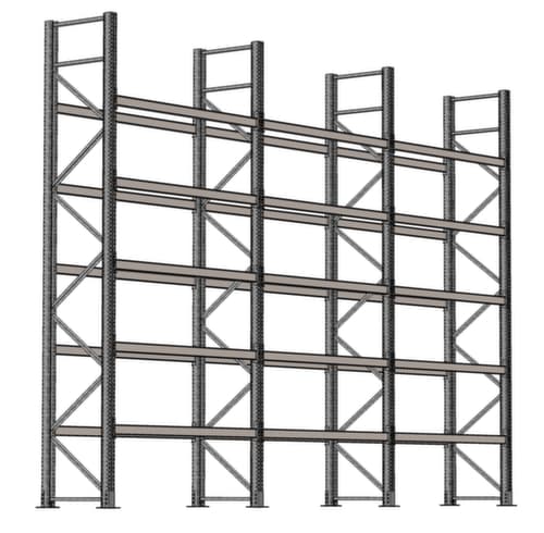 SCHULTE Rayonnage à palettes pour 36 palettes, largeur 5965 mm, 6 niveaux de stockage