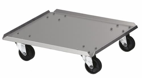 Chariot roulant Carro pour collecteur de recyclage, pour 55 l bacs, aluminium