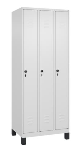 C+P Armoire vestiaire Classic Plus à 3 compartiments, largeur de compartiment 250 mm
