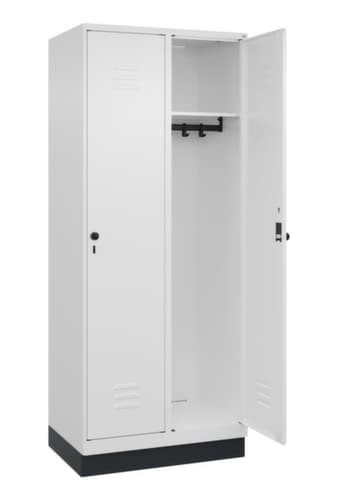 C+P Armoire vestiaire Classic Plus à 2 compartiments, largeur de compartiment 400 mm