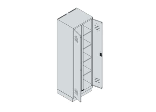 C+P Armoire de distribution de linge Classic Plus, largeur de compartiment 300 mm