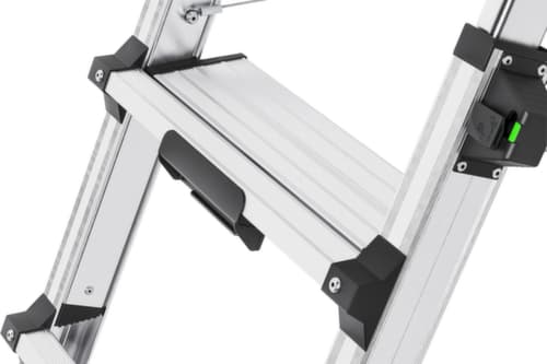Hailo Double escabeau télescopique TopLine D100, 2 x 4 / 2 x 5 / 2 x 6 échelons et marches profilés antidérapants