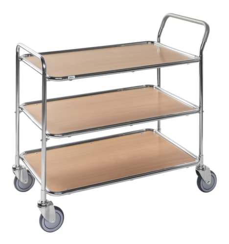 Kongamek Chariot à plateaux 850x508 mm, force 225 kg, 3 plateaux