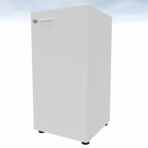 Quadrifoglio Armoire à portes battantes T45 avec porte battante, 2 hauteurs des classeurs, blanc/blanc