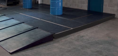 Lacont Rampe d'accès au bac de collecte de PE, largeur 810 mm