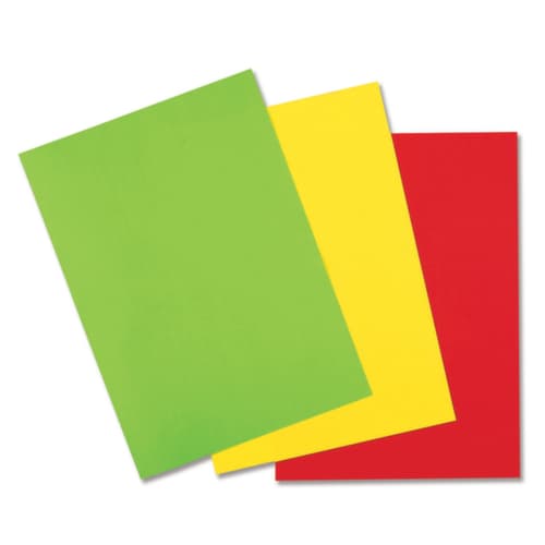Étiquette fluo rouge rectangulaire adhésif permanent en planche A4 210x148,5 mm