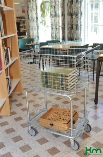 Kongamek Chariot à paniers, force 100 kg, 2 plateaux