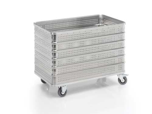 Gmöhling Fourgon en aluminium G®-TRANS à parois et plancher perforés, capacité 430 l