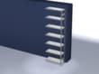 hofe Panneau d'extension pour le rayonnage sans vis, hauteur x largeur x profondeur 3000 x 1010 x 435 mm, 7 tablettes