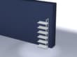 hofe Rayonnage à boulonner pour classeurs élément suivant, 6 tablettes, RAL7035 gris clair