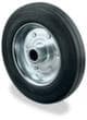 BS-ROLLEN Roue en caoutchouc plein robuste, force 250 kg, caoutchouc plein bandage