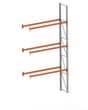 META Rayonnage à palettes MULTIPAL pour 8 palettes, largeur 2785 mm, 4 niveaux de stockage