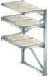 LISTA Rayonnage extensible pour charges lourdes avec 3 niveaux