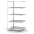 hofe Porte-fichiers à visser Champ de saisie à utiliser des deux côtés, 5 tablettes, RAL7035 gris clair