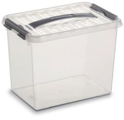 Stapelbare Aufbewahrungsbox, transparent, Inhalt 4 l, Stülpdeckel
