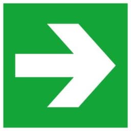 Fluchtwegschild SafetyMarking® Pfeil, Aufkleber, langnachleuchtend