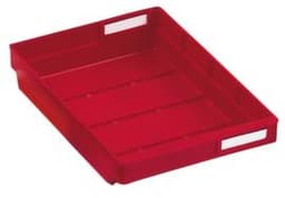 Kappes Extra flacher Regalkasten, rot, Tiefe 300 mm
