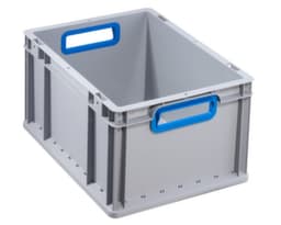 Allit Euronorm-Stapelbehälter Eco, grau/blau, Inhalt 19 l