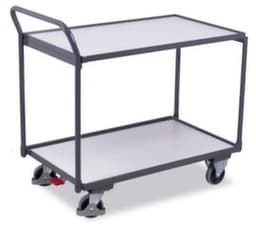 VARIOfit ESD-Tischwagen 835x490 mm, Traglast 250 kg, 2 Etagen