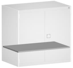 bott Verzinkter Fachboden cubio für Systemschrank, Breite x Tiefe 1050 x 400 mm