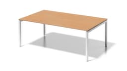 Bisley Höhenverstellbarer Konferenz- und Chefschreibtisch Cito, Breite x Tiefe 2000 x 1200 mm, Platte Buche
