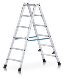 ZARGES Stehleiter Nova B beidseitig begehbar, 2 x 5 Riffelblechstufe(n)