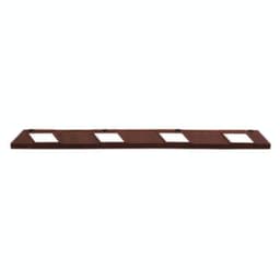 Moravia Parkplatzbegrenzung Park-AID®, Breite 1800 mm, rotbraun/weiß