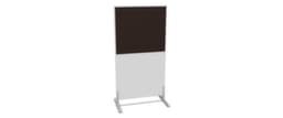 Nowy Styl Trennwand E10 aus Holz mit Stoffbespannung, Höhe x Breite 1545 x 800 mm